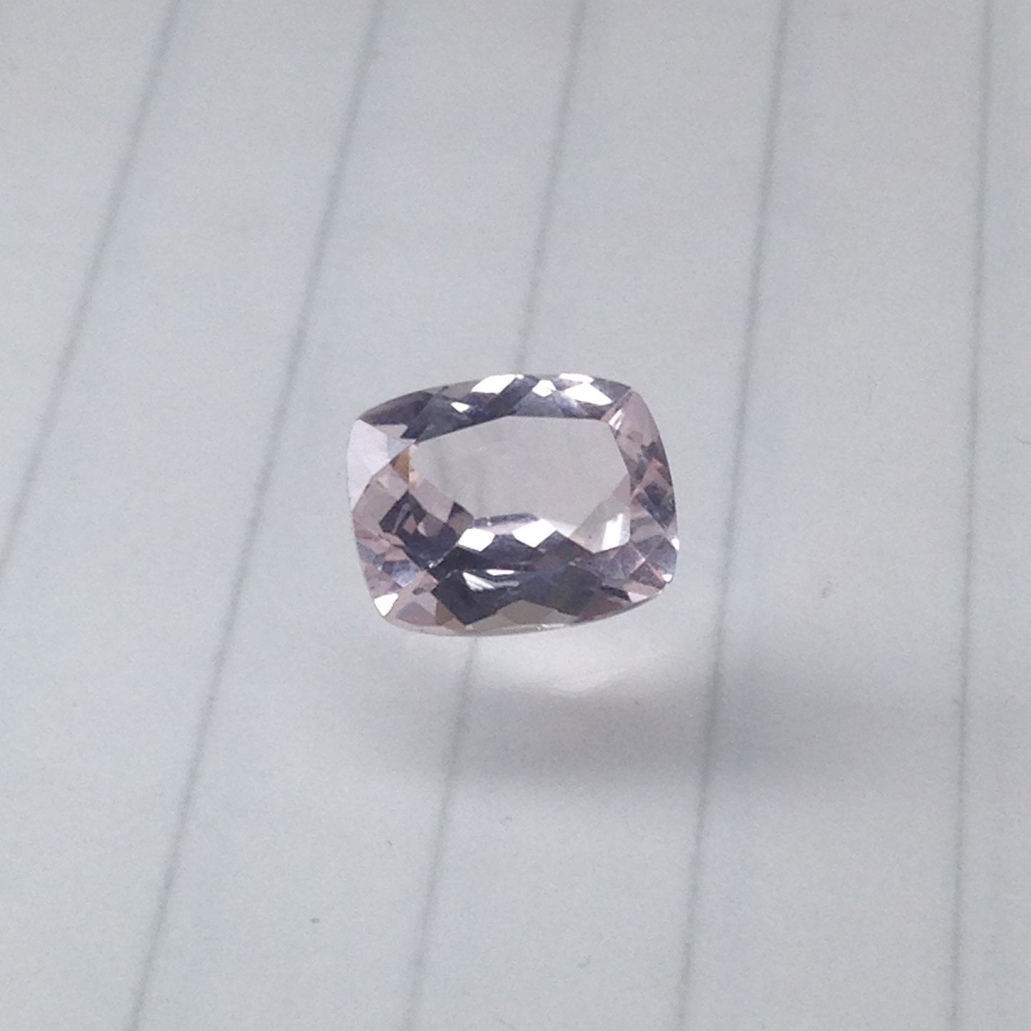 Morganite 10x8mm 2.75 Cushion Rectangle Cut Purplish Pink Loose Gem Unmounted Gemstone