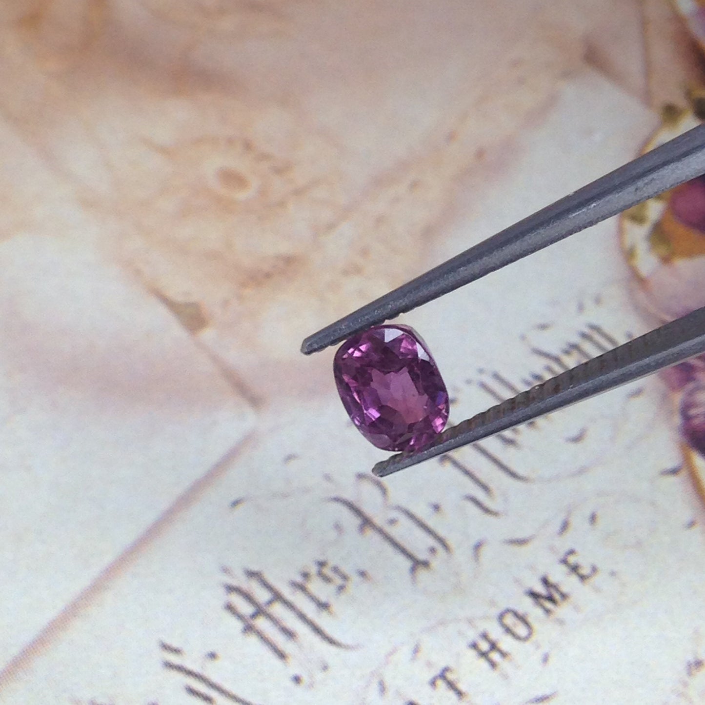 1.45 Carat 7x5mm Natural Pink Sapphire Corundum Oval Cushion Cut Purple Real July Birthstone Heat Only Sapphire
