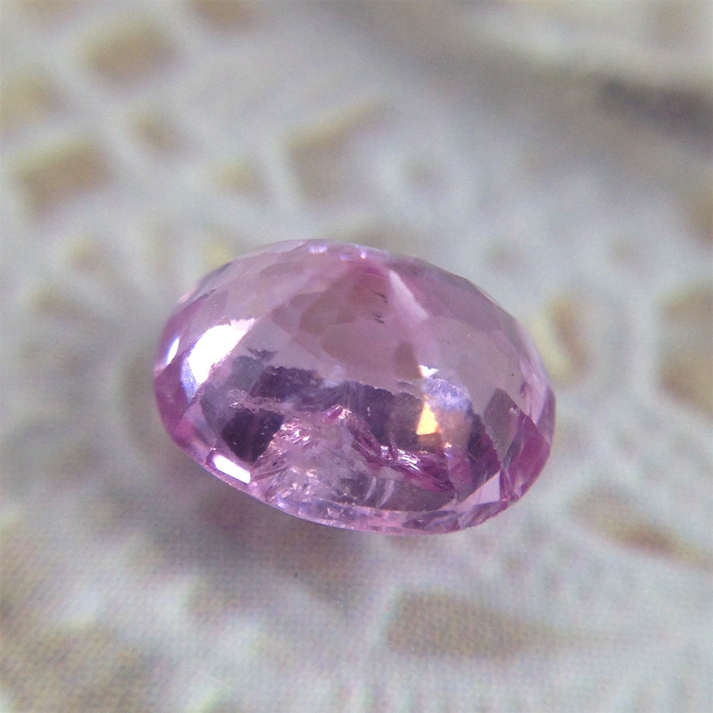 Natural Pink Spinel 1.32 carat 7.2x5.5mm Faceted Oval Loose Gem Gemstone Color, Unheated Untreated