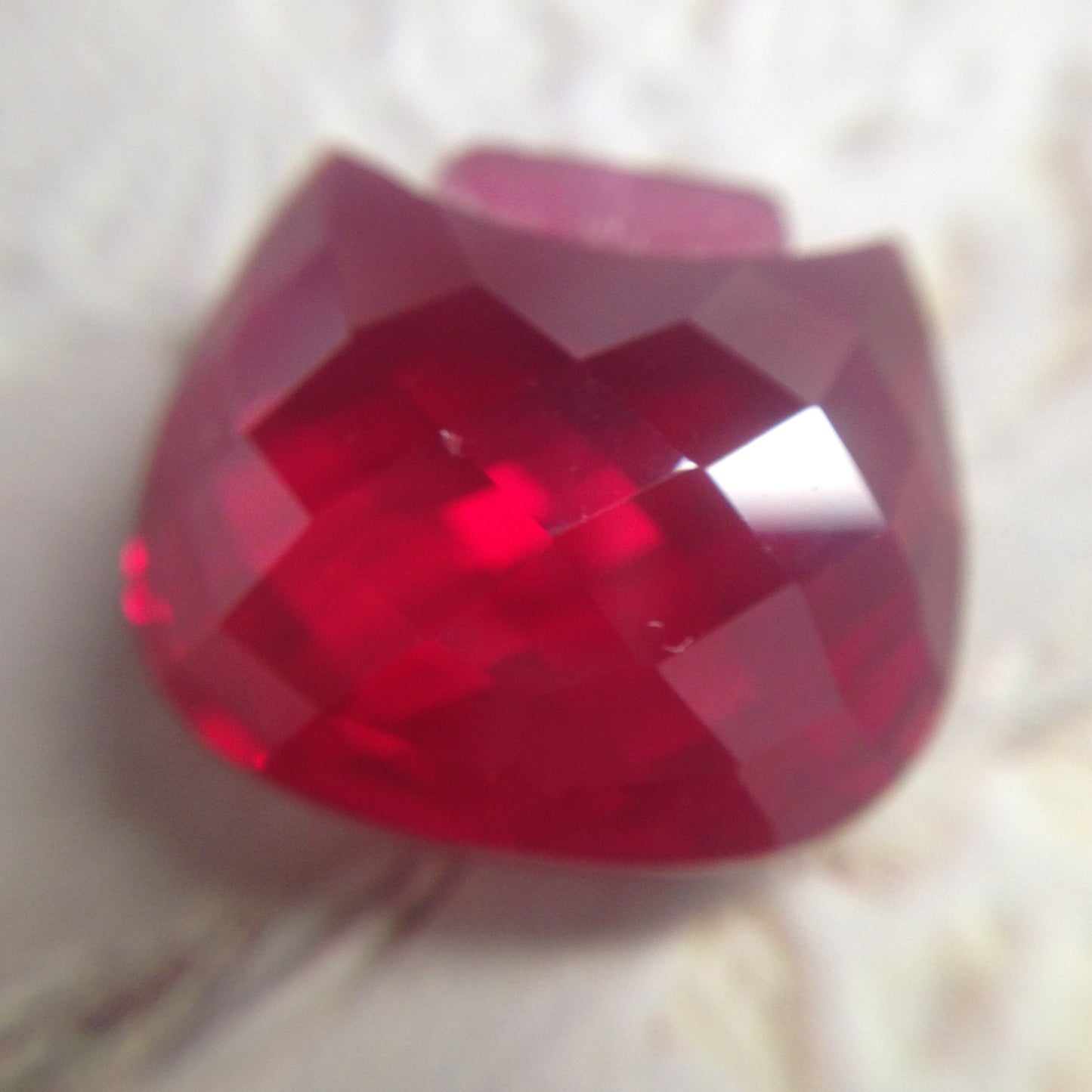 Lab Created Ruby Bead Faceted Checkerboard Synthetic Ruby gemstones loose unmounted jewelry making man-made Unique Multiple available Purse