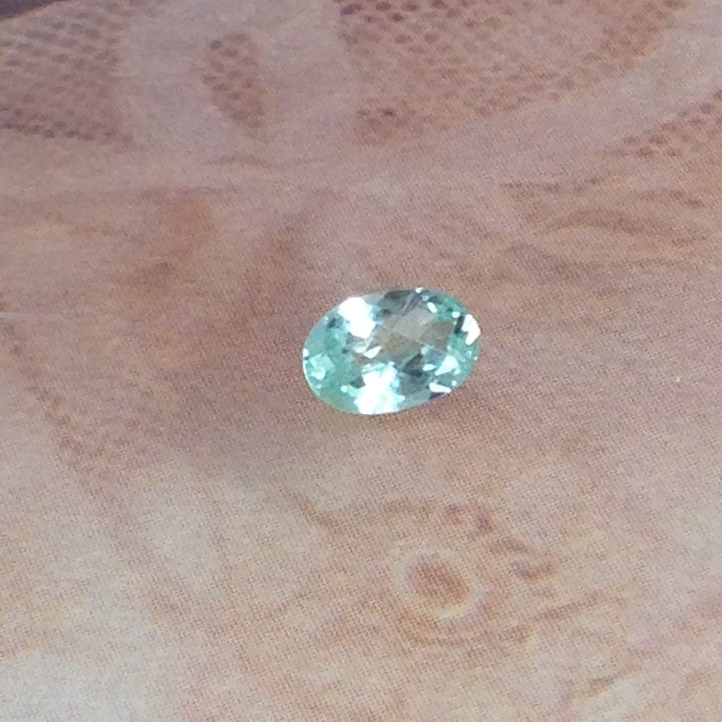 0.40 carat Natural Blue Green Coper Bearing Tourmaline 6x4mm Paraiba Type, Loose Gemstone
