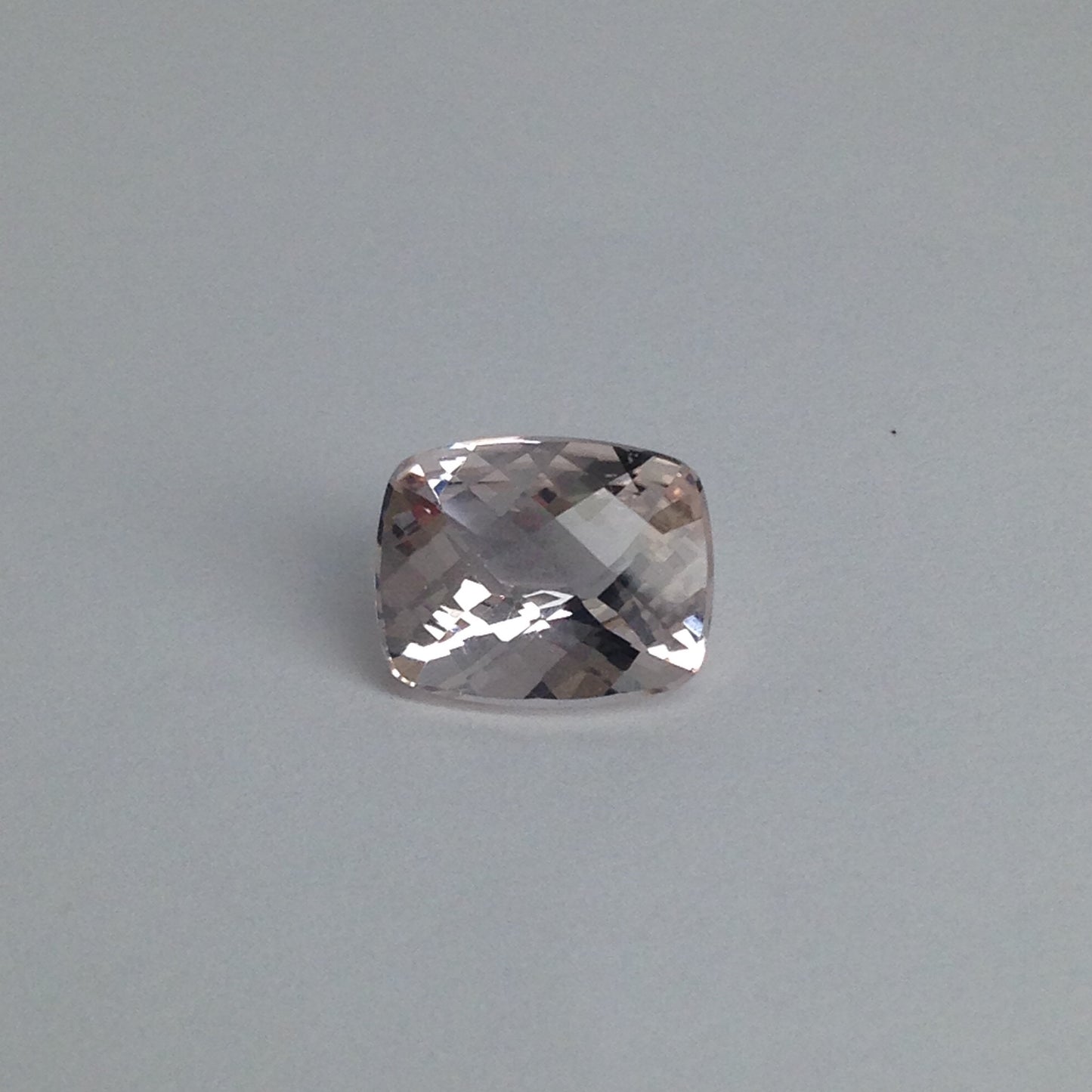 Morganite 10x8mm 2.66 Cushion Rectangle Cut Faint Beige Peach Loose Gem Unmounted Gemstone For Engagement Ring Wholesale Tested Beryl stone