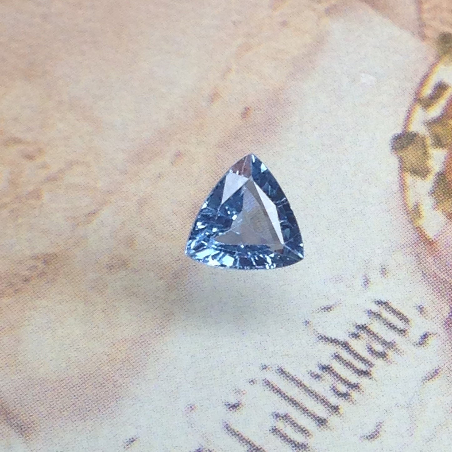 Natural Light Blue Sapphire 6mm Trillion Triangle 0.92 carat Corundum Wholesale Gem Faceted Loose Unmounted Gemstone Heated Real Gemstone ct