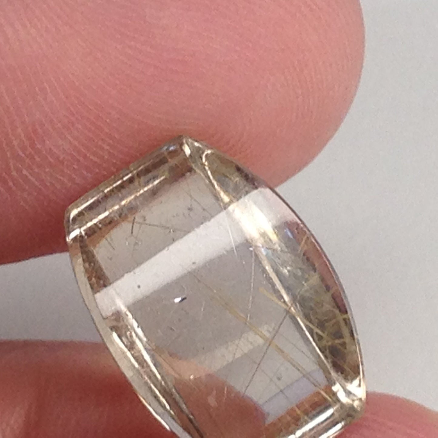 16x11mm Rutilated Quartz Natural Rutile Gemstone 10.91 carats Fancy Loose Cabochon