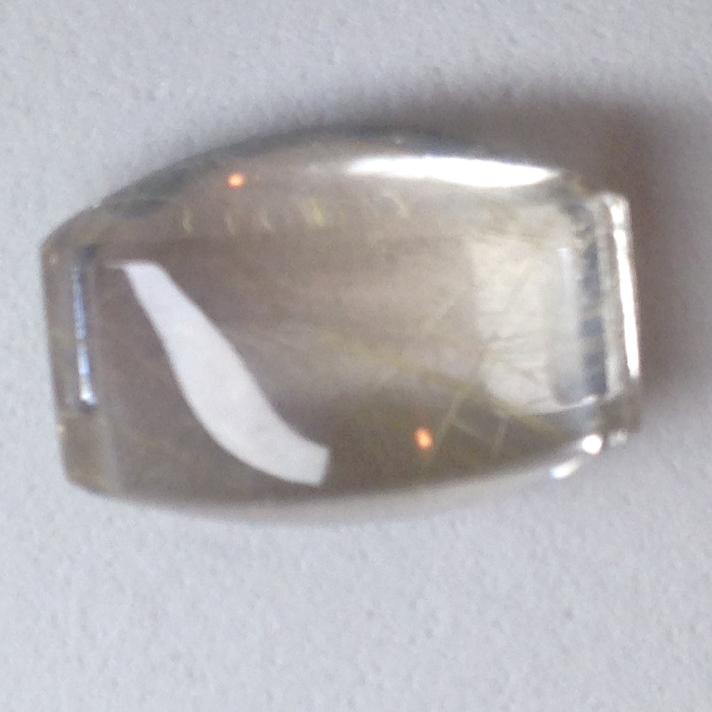 16x11mm Rutilated Quartz Natural Rutile Gemstone 10.91 carats Fancy Loose Cabochon