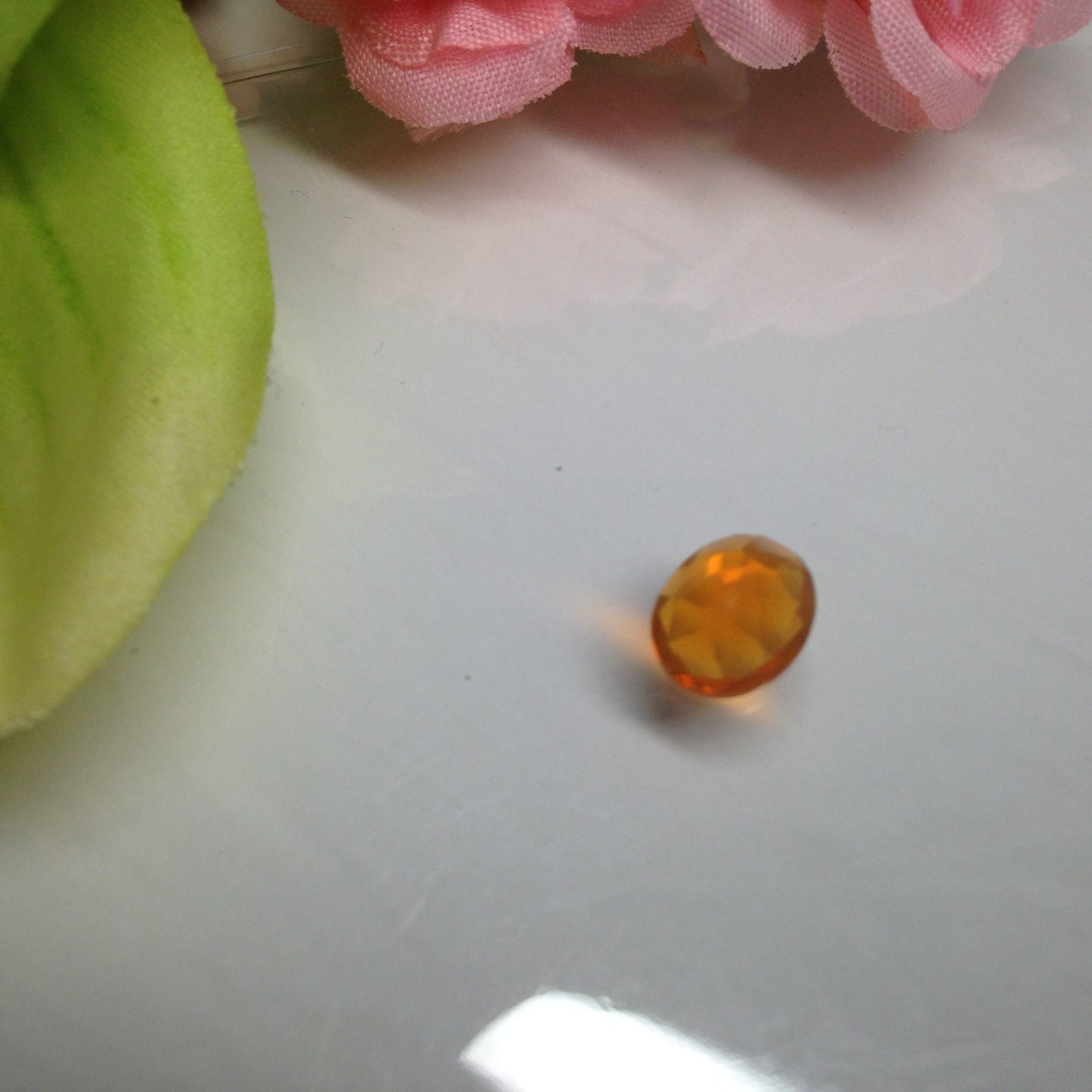 Fire Opal Orange 10x7.7mm Natural Gem loose gemstone 1.61 carats cts October Birthstone Oval Faceted Flowing Gems