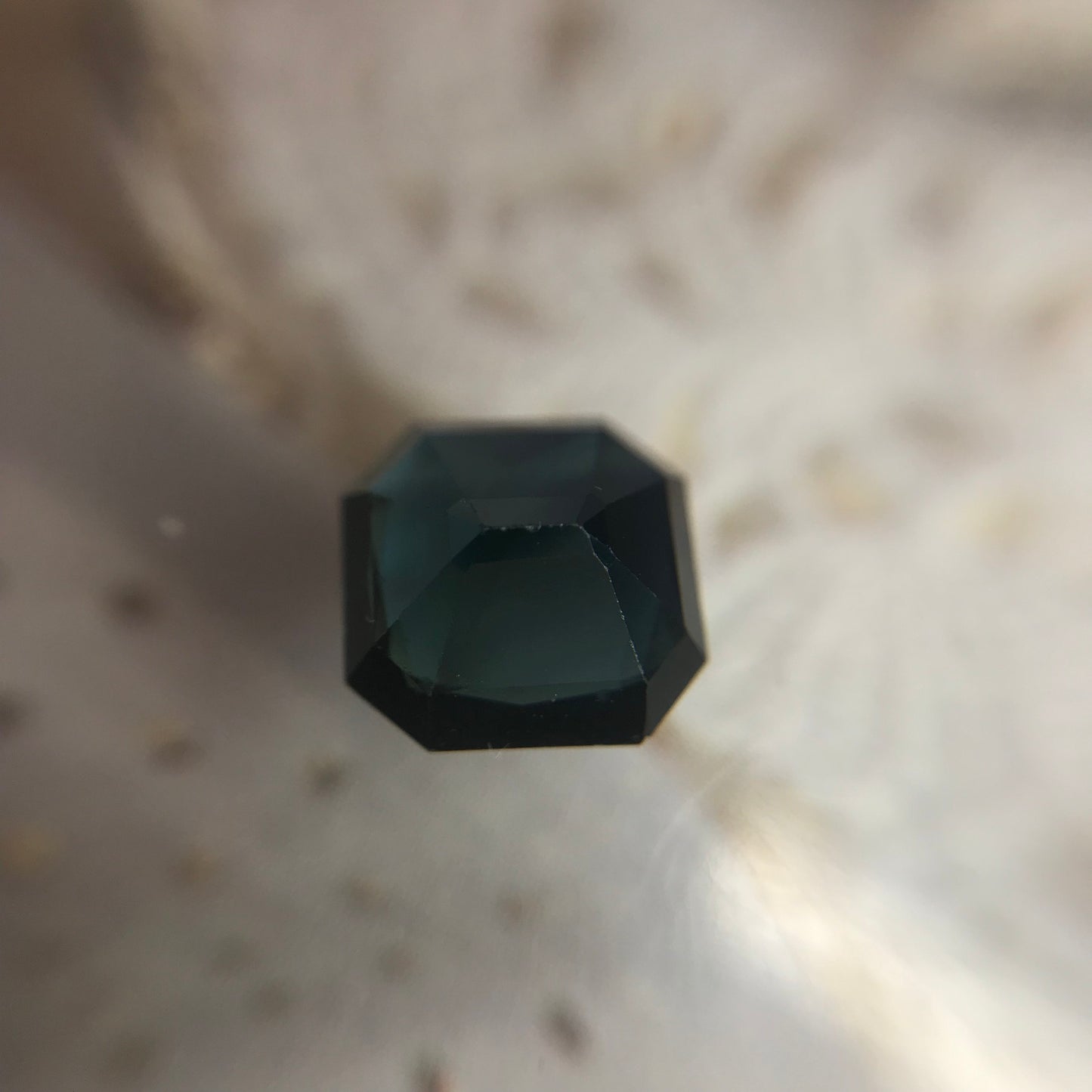 1.90 Ct Dark Blue Sapphire 7.2mm Square, Faceted Loose Midnight Blue Sapphire