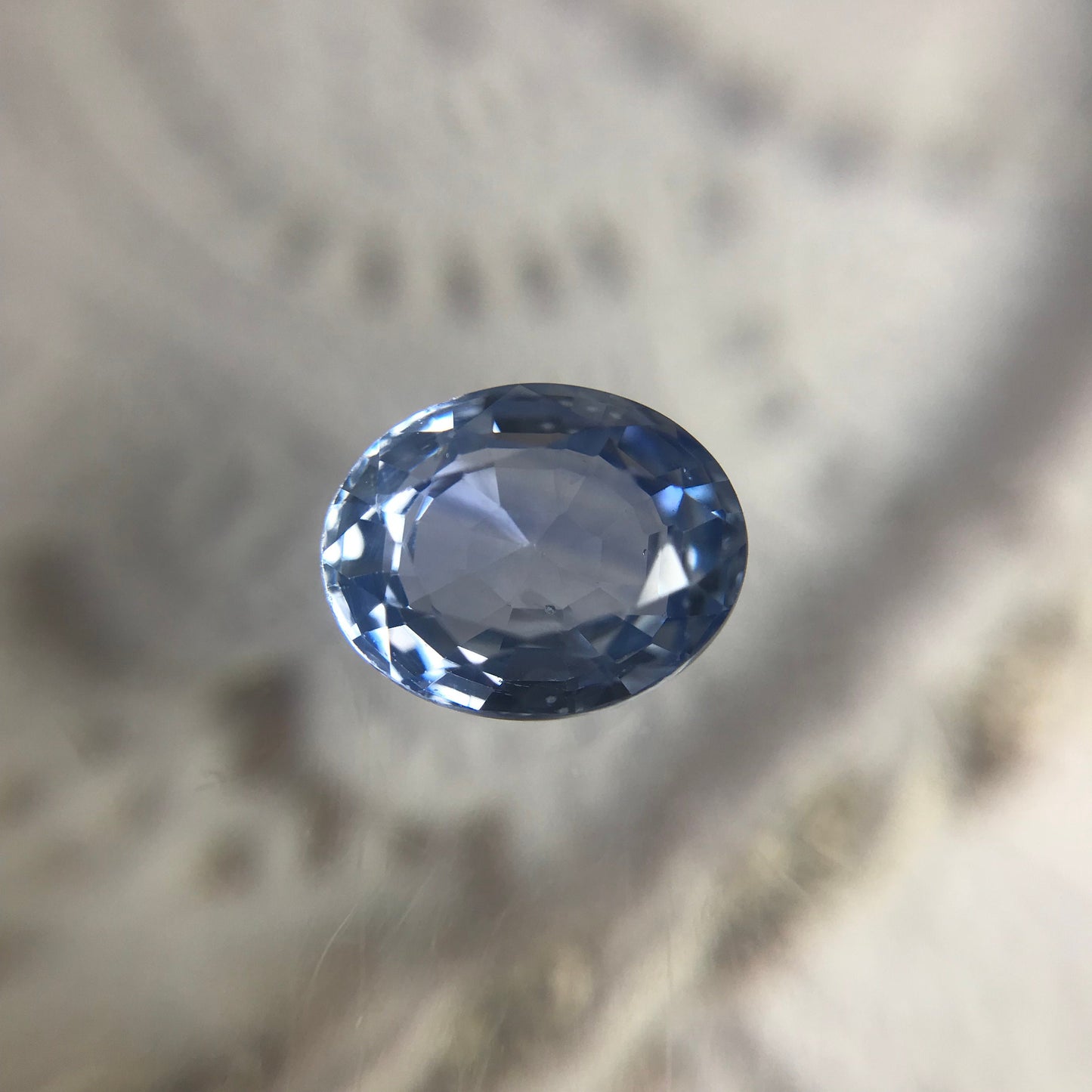 Natural Blue Sapphire 7x6mm 1.44 Carats Oval Corundum Blue Faceted Loose Gemstone