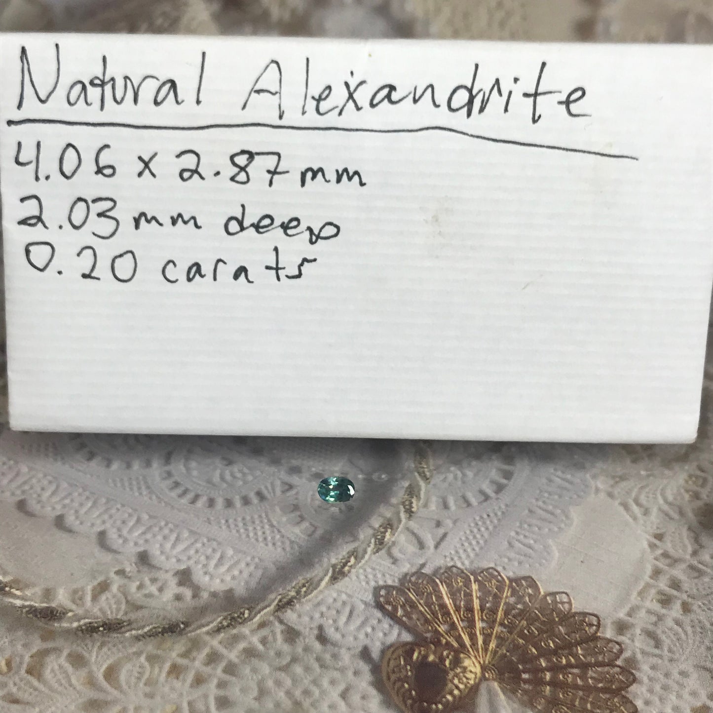 0.20 cts Natural Alexandrite Chrysoberyl 4x3mm Blue Green Purple Faceted Gem Rare Color Change Loose Gemstone