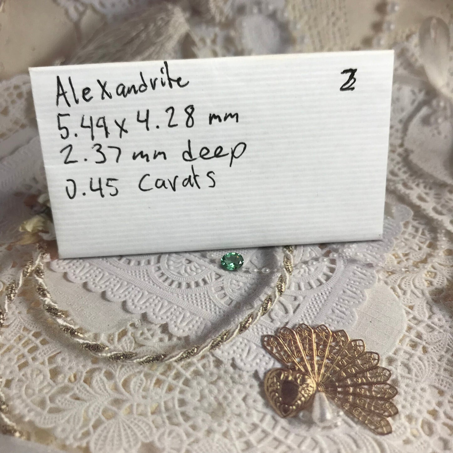 Natural Chrysoberyl 0.45 carat 5.5x4.3mm Blue Green Loose Gemstone