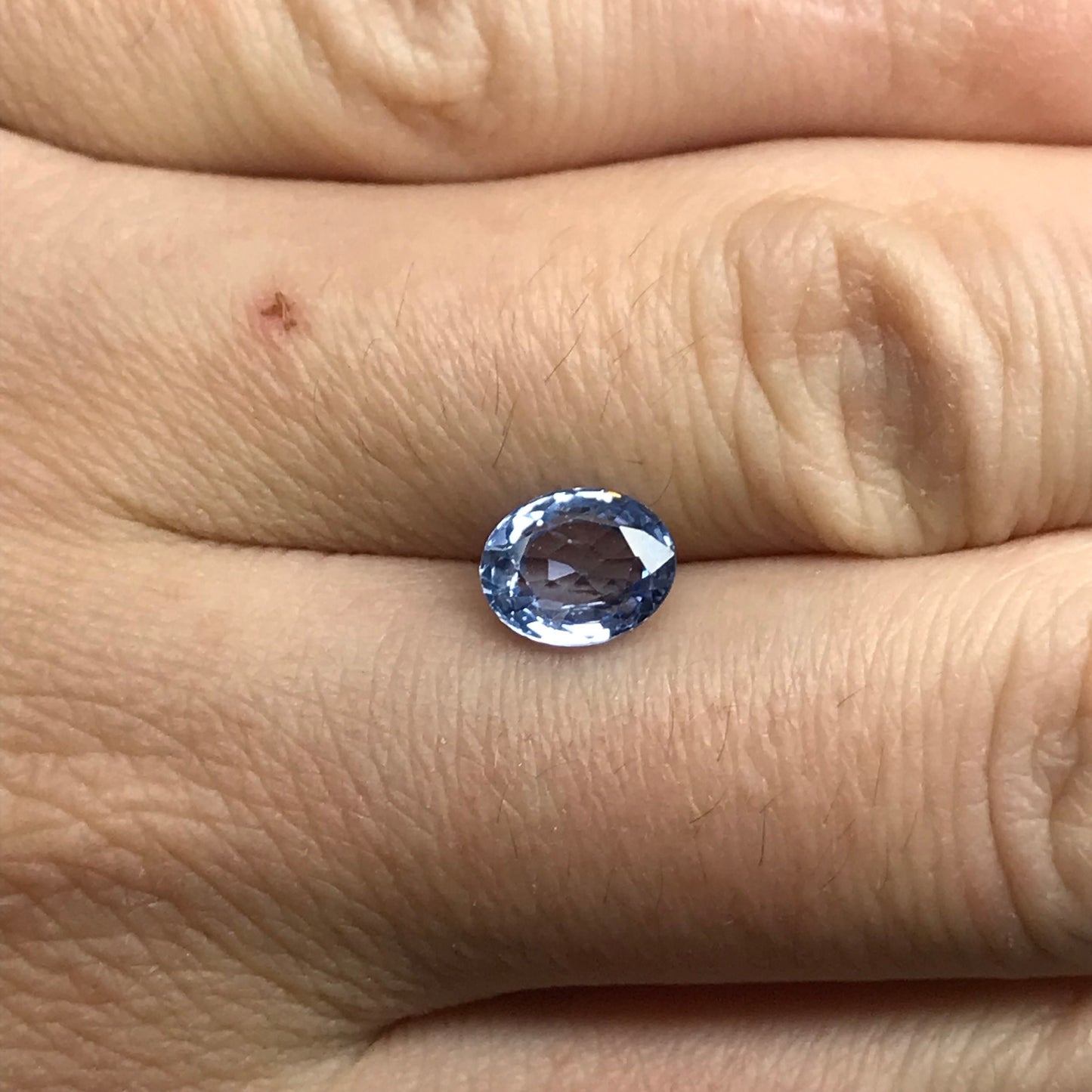 Natural Blue Sapphire 7x6mm 1.44 Carats Oval Corundum Blue Faceted Loose Gemstone