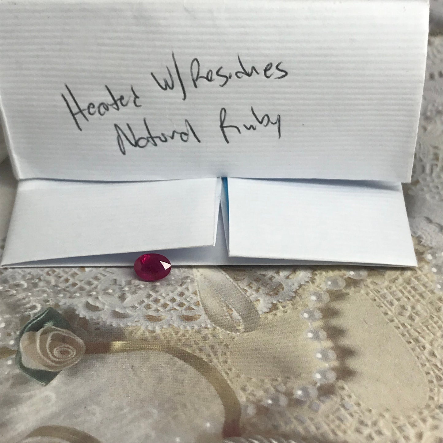 Natural Ruby Heated with Residues 1 Carat 7x5mm Loose Gemstone Faceted Gem Corundum Oval Cut Red Beautiful July Birthstone Earth Mined