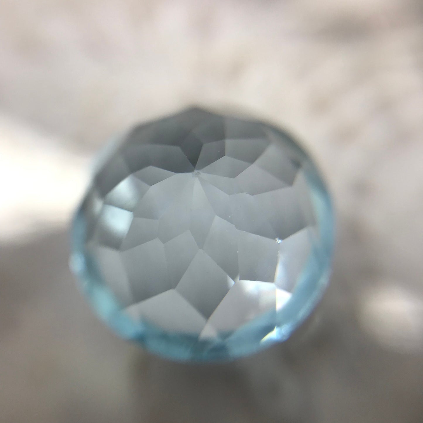 13mm Round Sky Blue Topaz 10 Carat, Loose Unmounted Gemstone Faceted Gem Light Blue, Flowing Gems