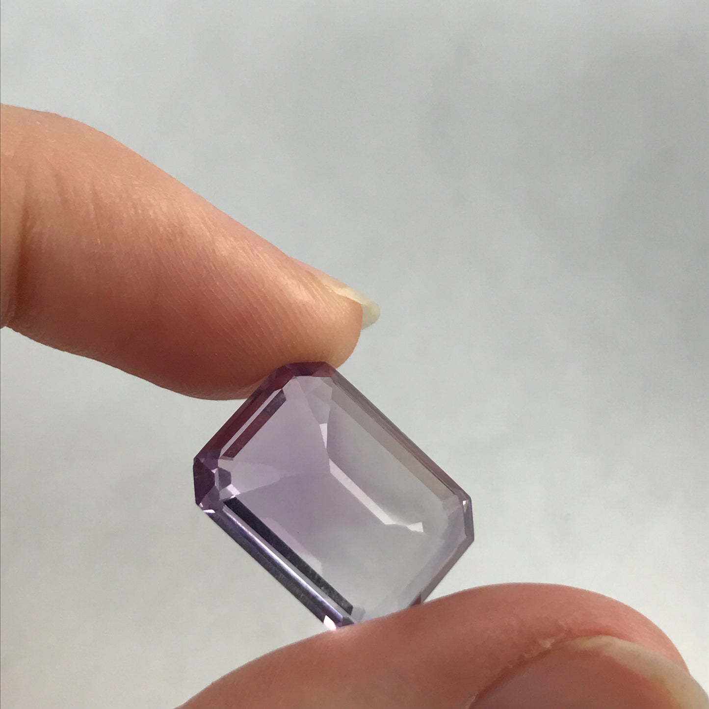 14.44 cts Light Purple Amethyst 18x13mm Emerald Cut Loose Wholesale Gemstone