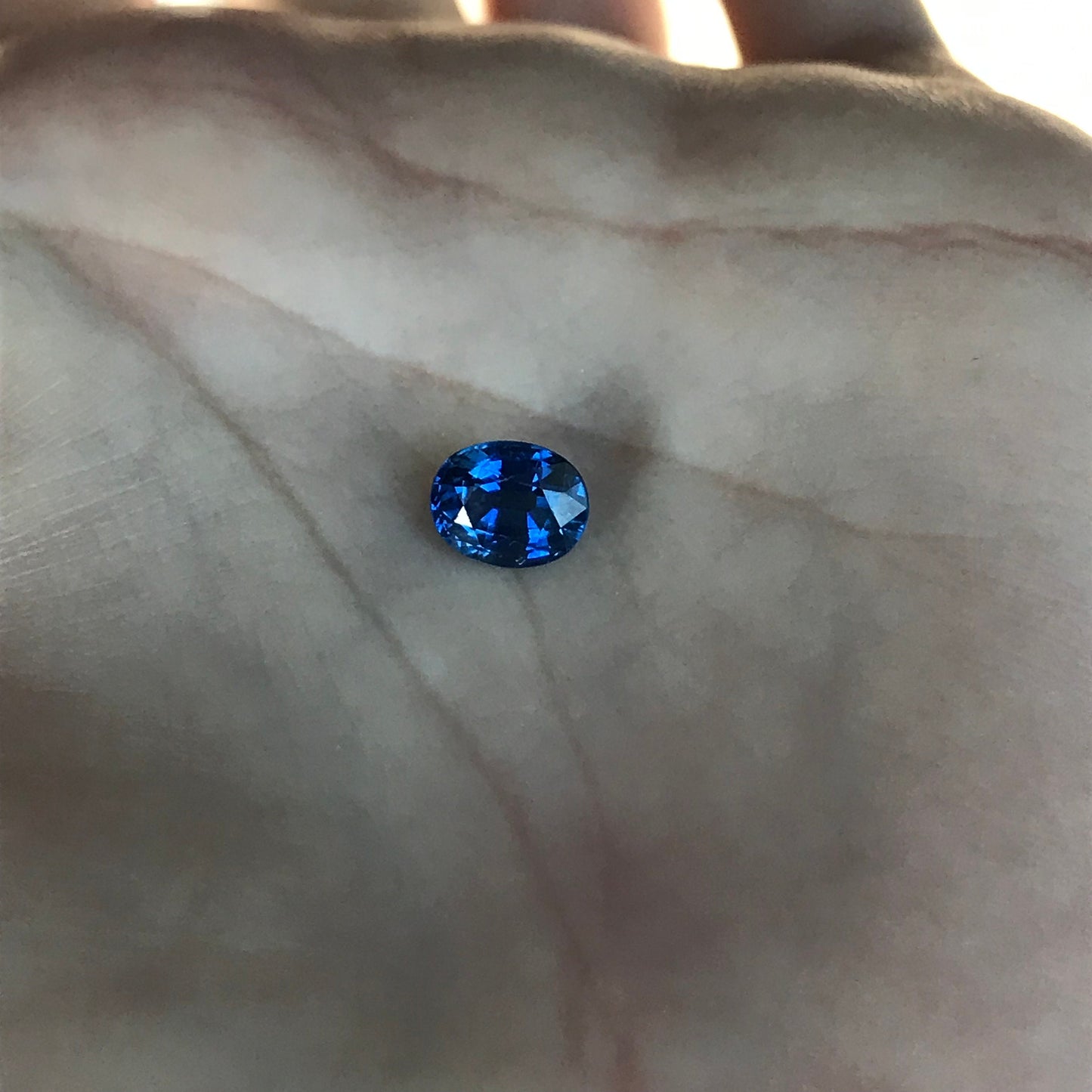 1.90 carat Natural Blue Sapphire 8x6 mm Oval Cut Corundum Faceted Loose Gemstone