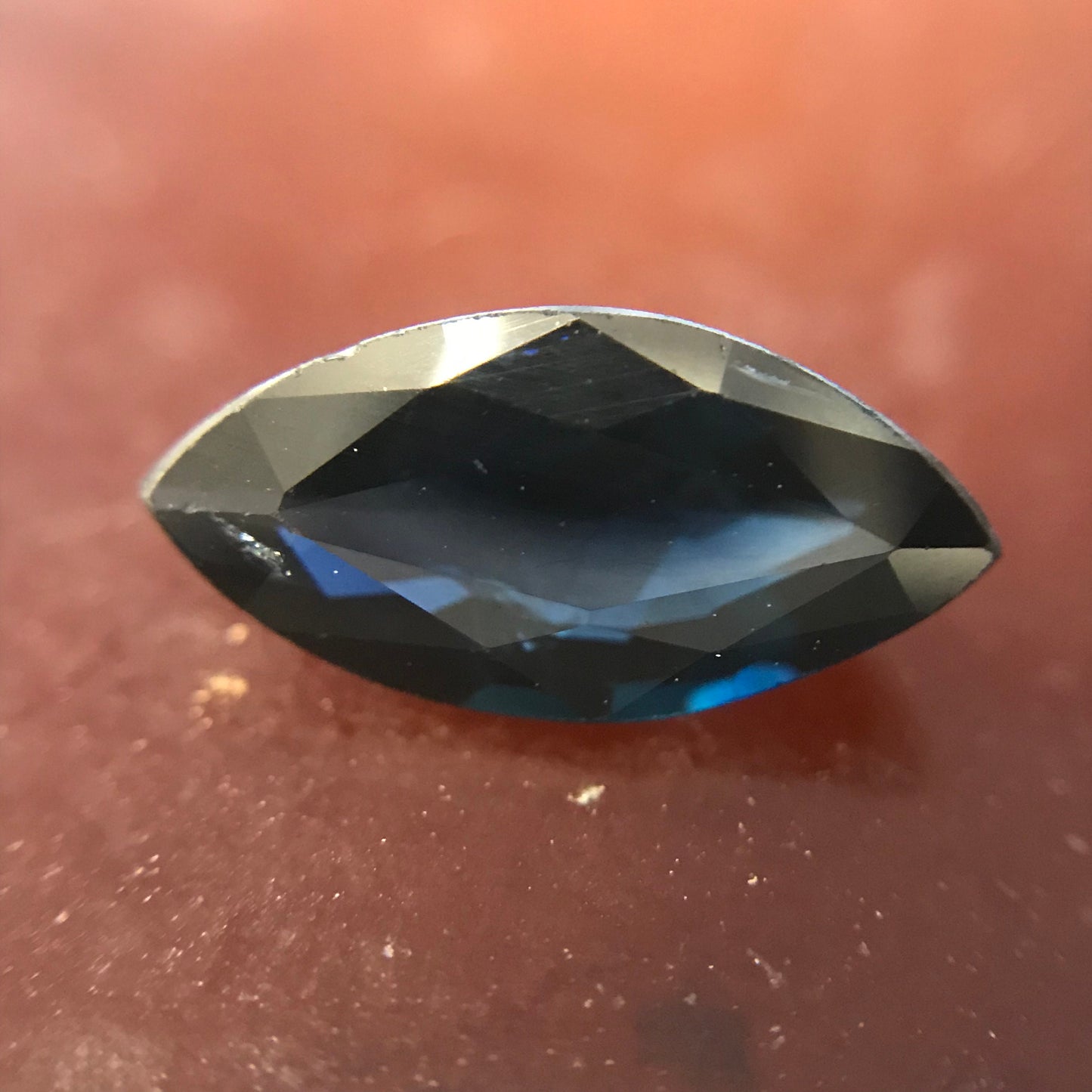 1.29 carat Natural Blue Sapphire Heated 10x5 mm Marquise Cut Corundum Blue
