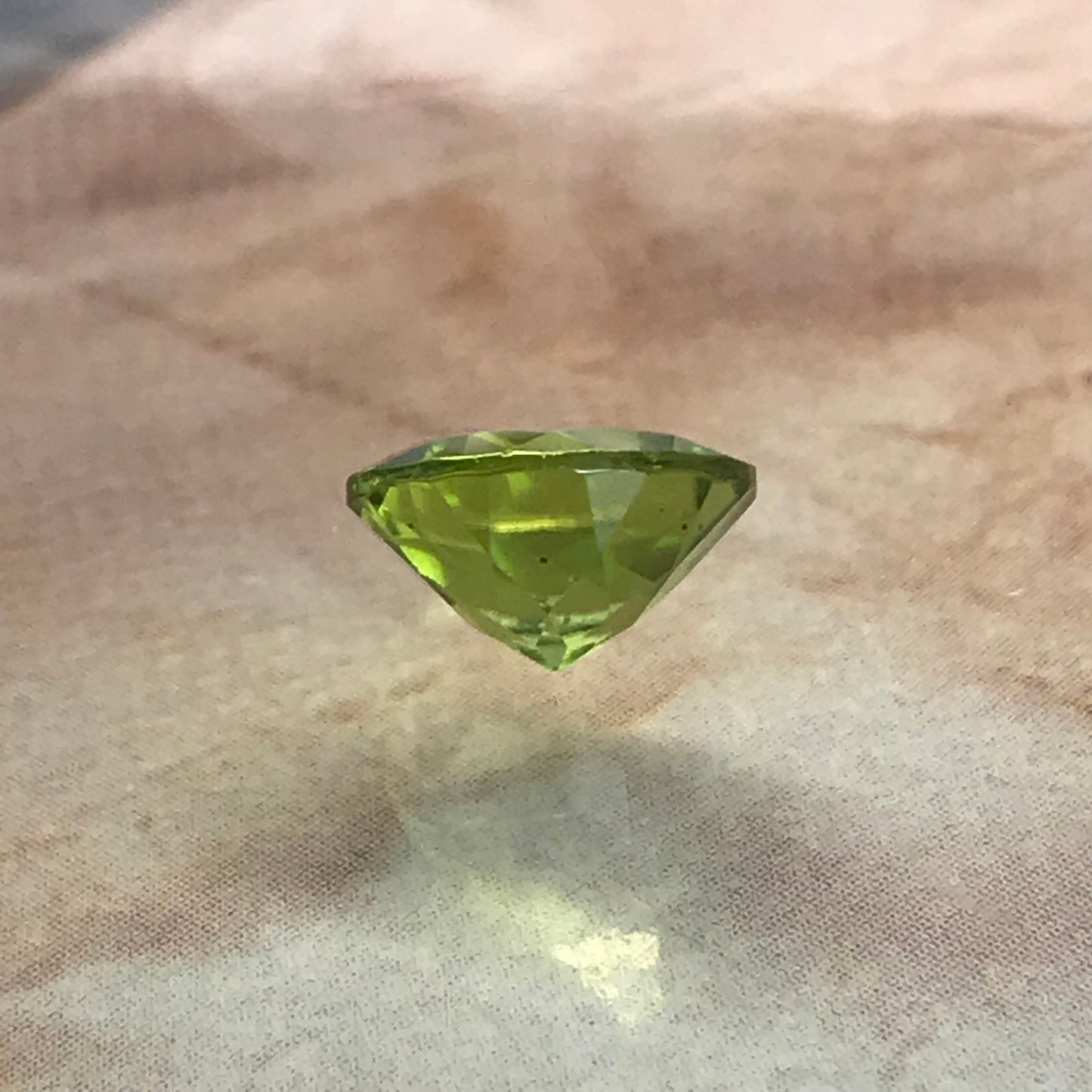 Green Peridot 9mm Round Cut 2.70 carat Loose Natural Gem August Birthstone for Jewelry Making Faceted Unmounted Gemstone, Natural Peridot