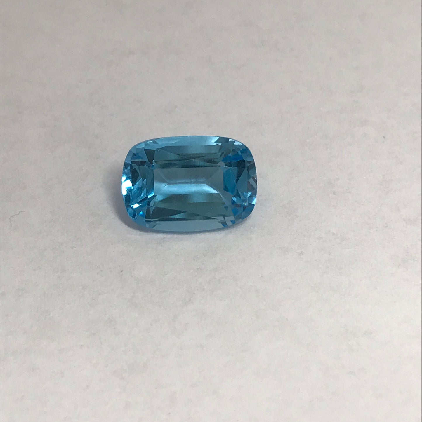 14x10mm Blue Topaz Cushion Cut 8 Carat Loose Gem Baby Swiss Blue