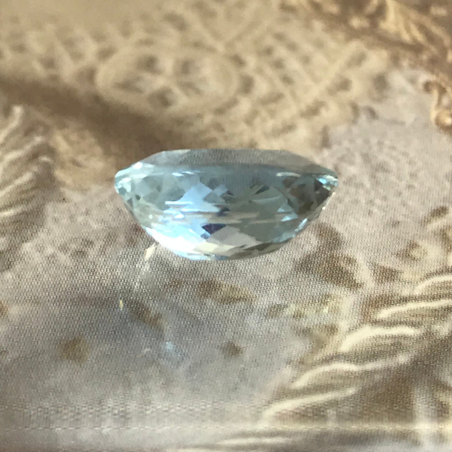 11.6x8mm 3.22 Carat Natural Sky Blue Aquamarine Light Blue Oval Loose Faceted Gemstone Beryl March Birthstone Tested Wholesale Gem Pretty