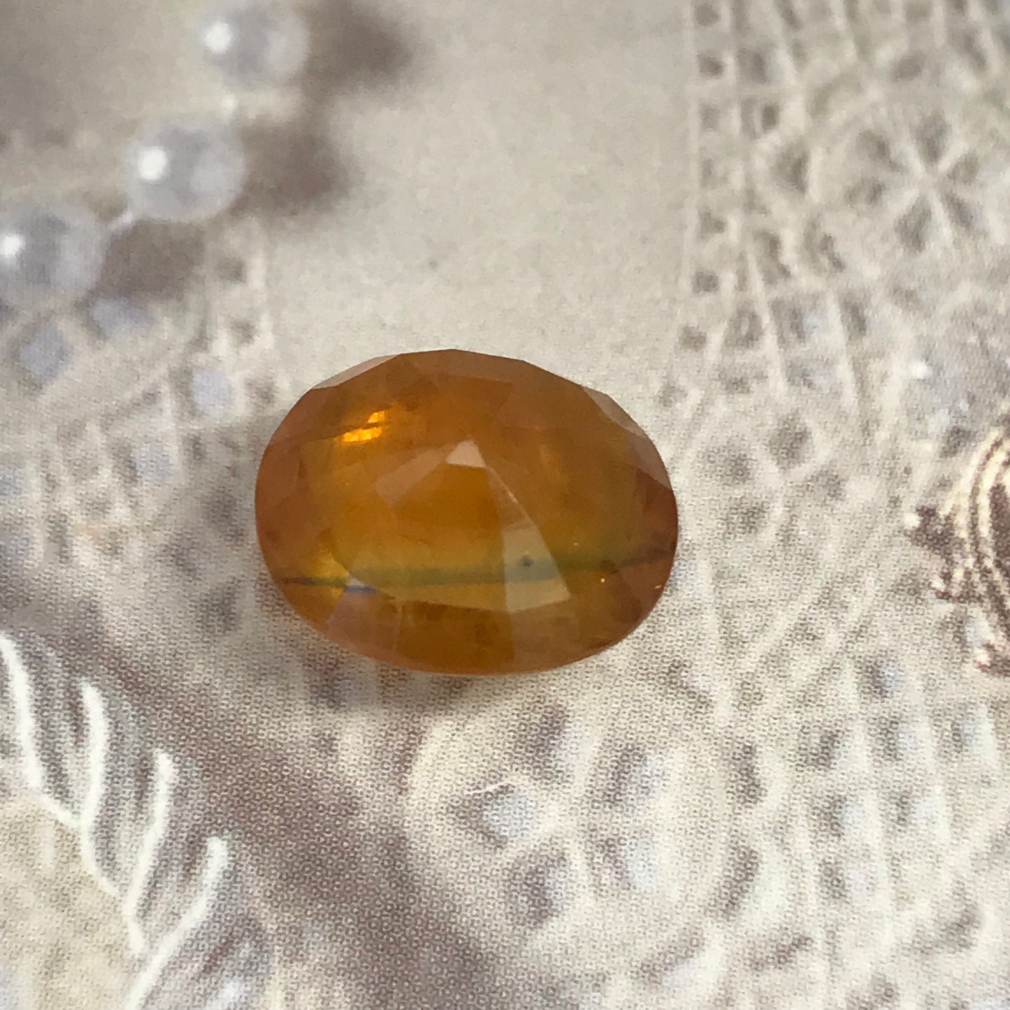 12x10mm Natural Orange Sapphire 6.24 Carats Oval Cut Be Treated Earth Mined Sapphire Corundum Faceted Loose Orange Gemstone,