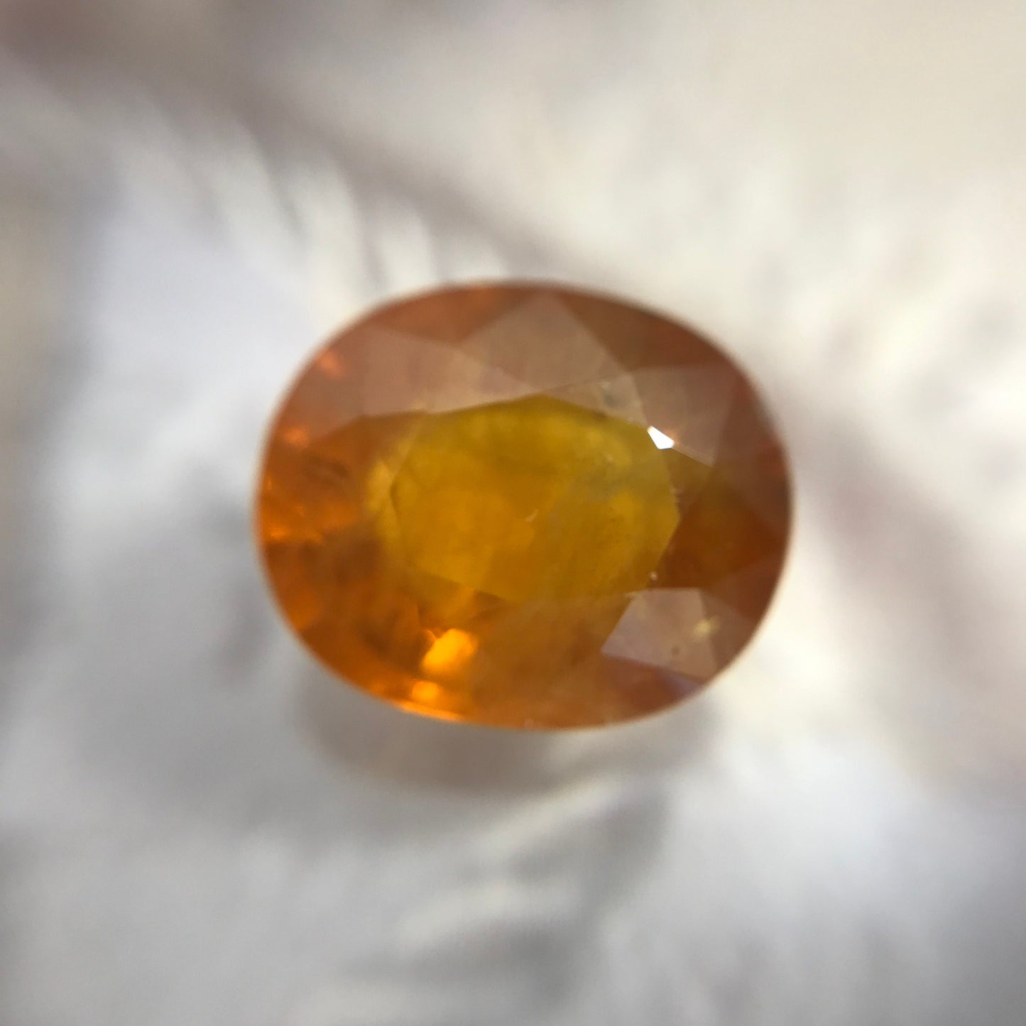 12x10mm Natural Orange Sapphire 6.24 Carats Oval Cut Be Treated Earth Mined Sapphire Corundum Faceted Loose Orange Gemstone,