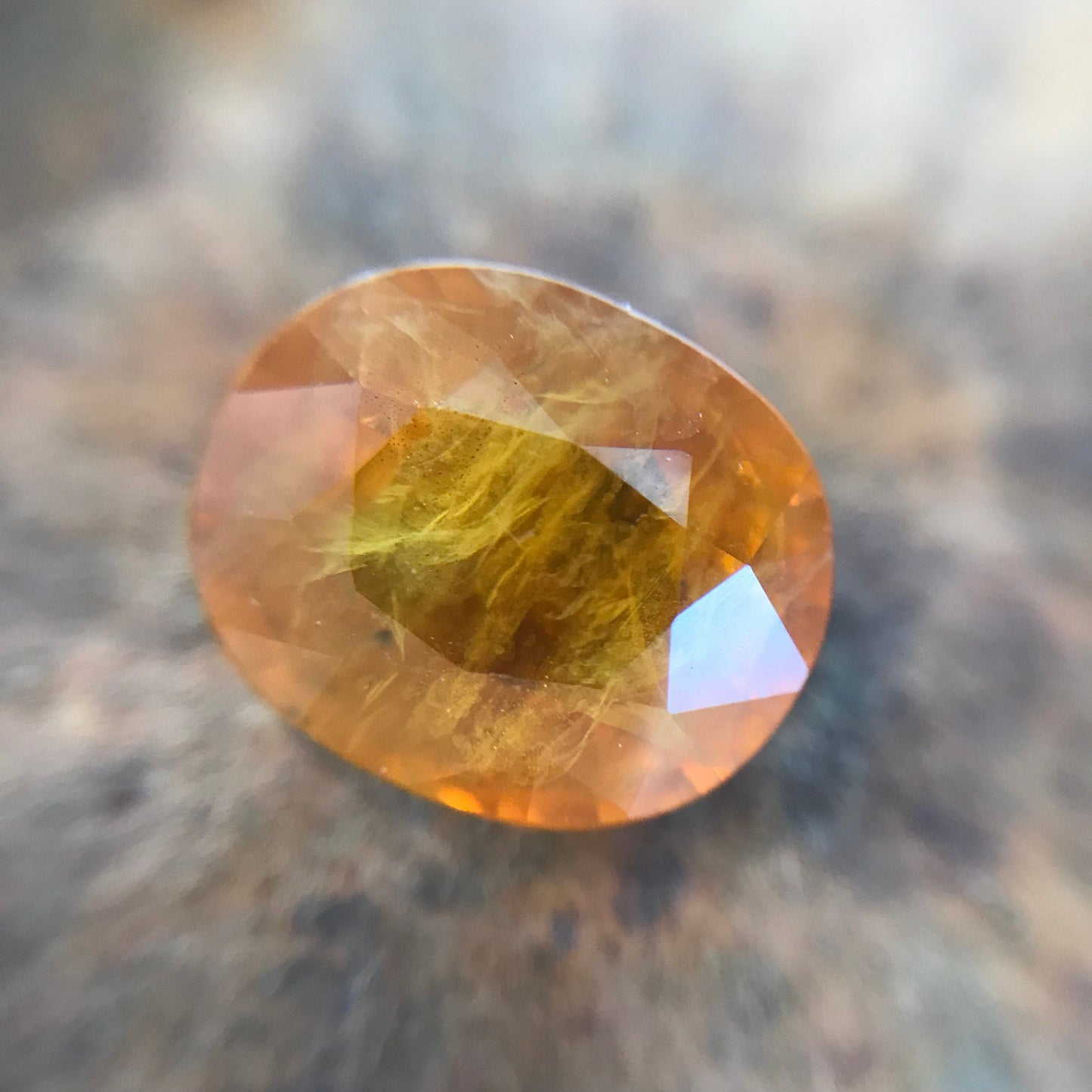12x10mm Natural Orange Sapphire 6.24 Carats Oval Cut Be Treated Earth Mined Sapphire Corundum Faceted Loose Orange Gemstone,