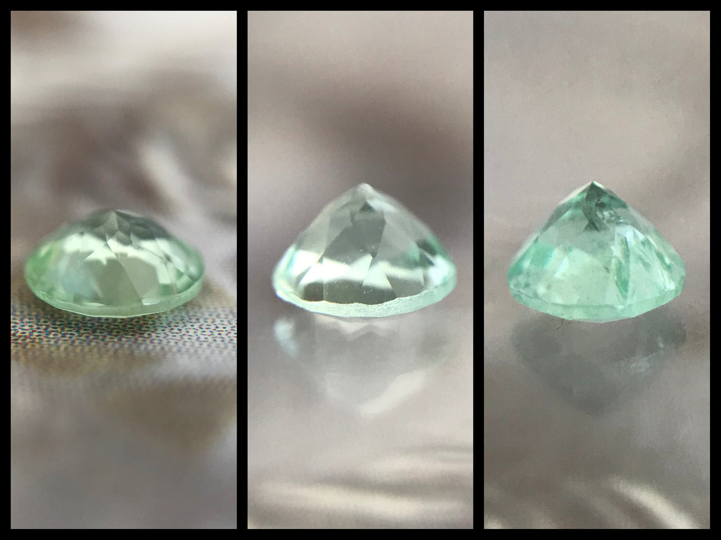 Your Pick 3 Green Blue Tourmaline Paraiba Cuprian 4 mm millimeters round 0.25 carat Faceted Loose Gemstone Unmounted Copper Bearing 4mm rare