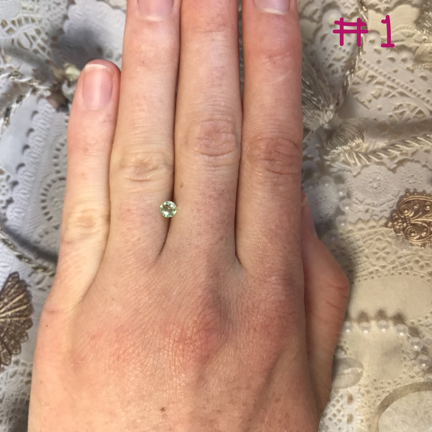 Your Pick 3 Green Blue Tourmaline Paraiba Cuprian 4 mm millimeters round 0.25 carat Faceted Loose Gemstone Unmounted Copper Bearing 4mm rare