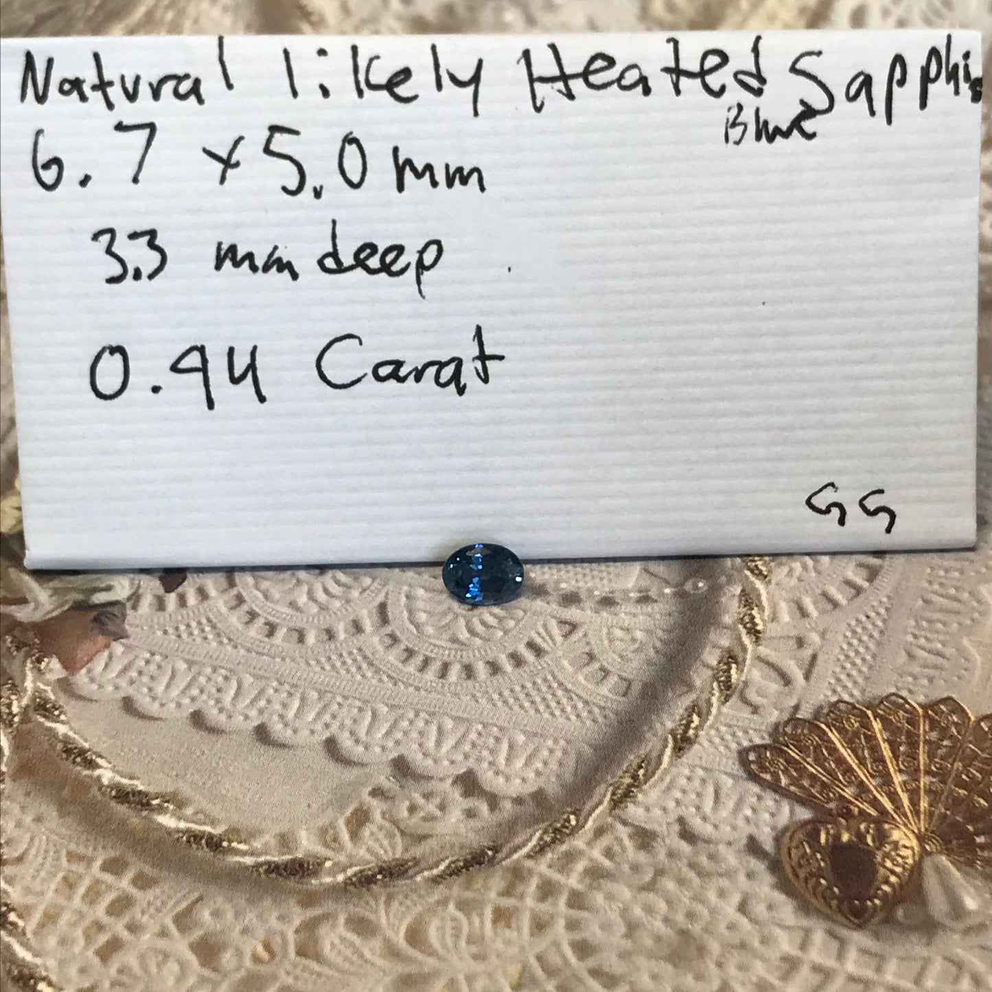 0.94 Carats Natural Classic Blue Sapphire 6.7x5mm Oval Cut Blue Corundum, Medium Blue Sapphire Faceted Loose Sapphire, Unmounted Gemstone