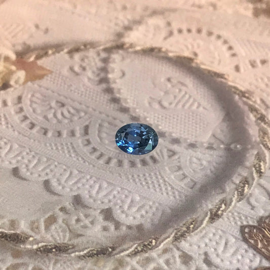 0.94 Carats Natural Classic Blue Sapphire 6.7x5mm Oval Cut Blue Corundum, Medium Blue Sapphire Faceted Loose Sapphire, Unmounted Gemstone