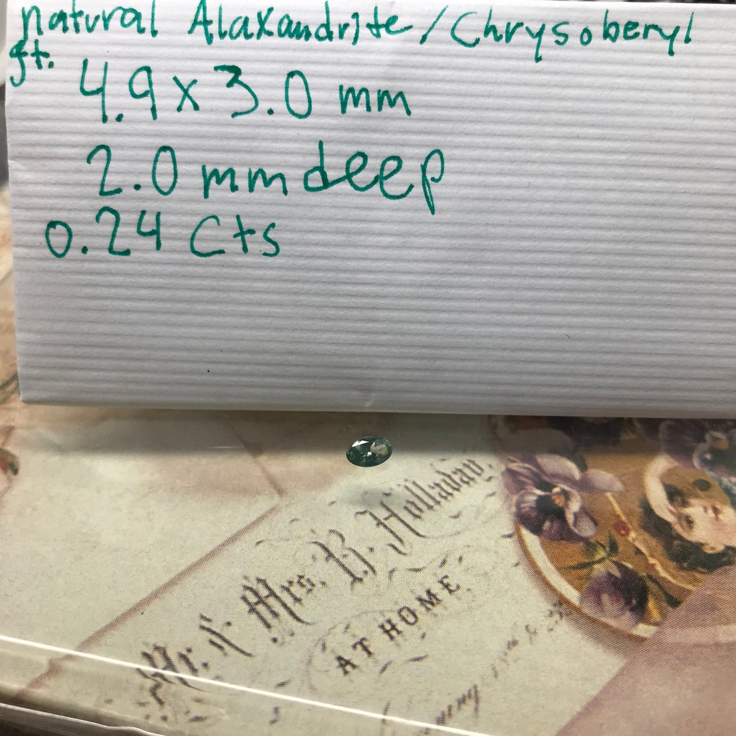 0.24ct Natural Alexandrite Chrysoberyl 5x3mm Blue Green Purple Loose Real Gemstone Faceted Gem Rare Carat Color Change Oval millimeters