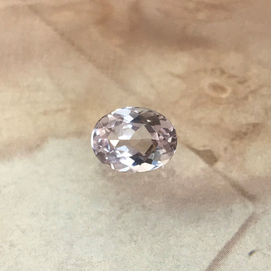 Light Pink Morganite 9x7mm 1.62 Carat Oval Cut Faceted Loose Wholesale Gemstone Gem, For Engagement Ring, Loose Oval Natural Morganite