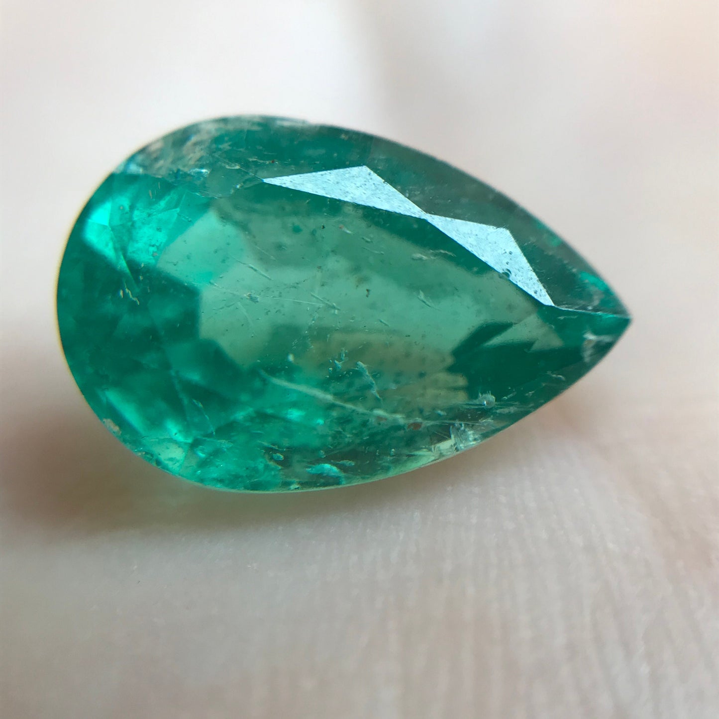 GIA Certified 2.76 cts Emerald 11.4x7.6 mm Pear Cut Faceted Loose Gem, Nice Natural Zambian Emerald