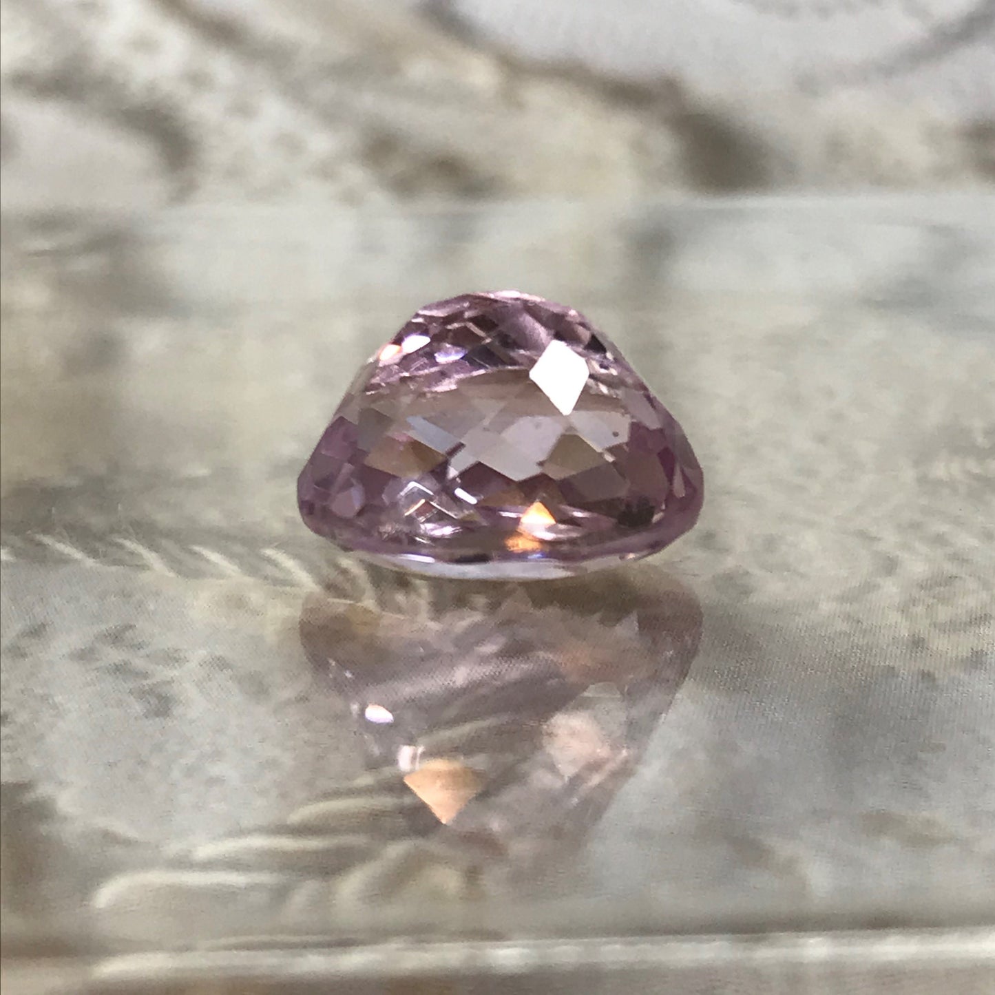 Kunzite 11x13mm 9.16 carats Oval Cut Pink Purple Spodumene Faceted Gem Loose gemstone Unmounted Tested Natural millimeters cts For Jewelry