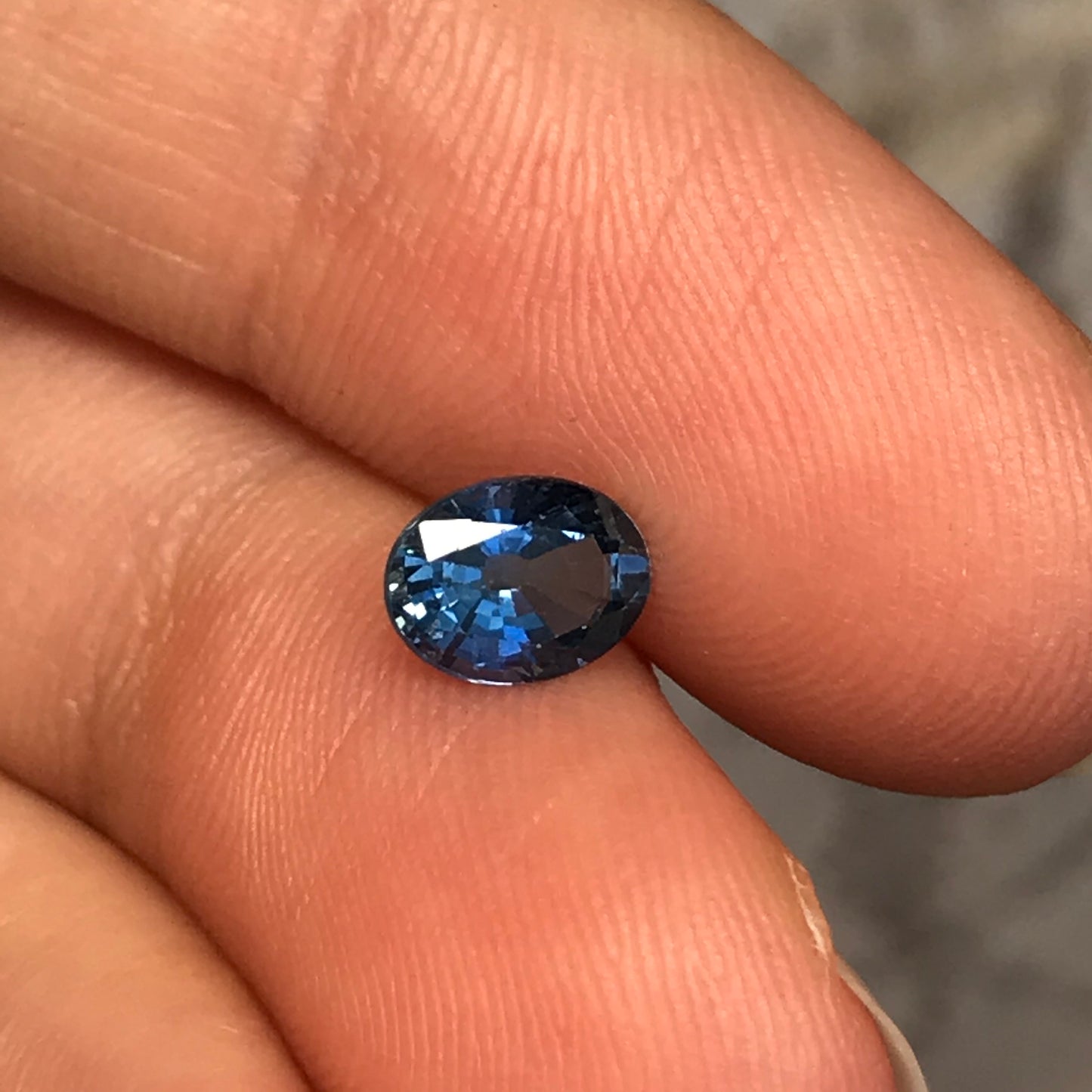0.94 Carats Natural Classic Blue Sapphire 6.7x5mm Oval Cut Blue Corundum, Medium Blue Sapphire Faceted Loose Sapphire, Unmounted Gemstone