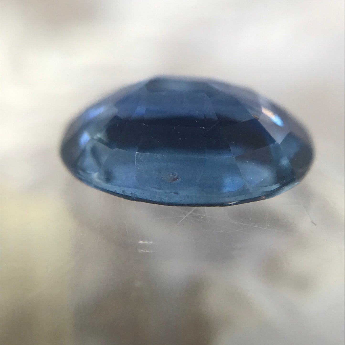 Natural Blue Sapphire 7x5.3mm 0.93 Carats Oval Corundum Blue Gem Faceted Loose Unmounted Gemstone Fancy, Genuine Blue Sapphire