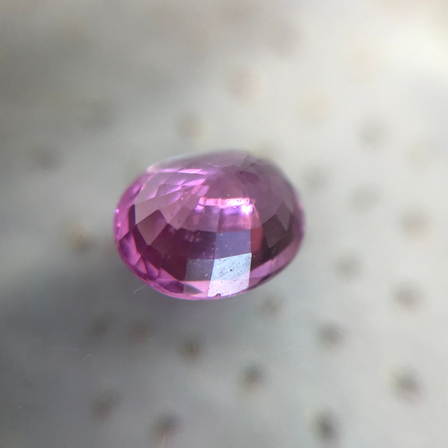 Natural Vivid Pink Purple Sapphire 6x5 mm 0.80 Carats Oval Cut Corundum Faceted Gem Loose Unmounted Gemstone Earth Mined Sapphire