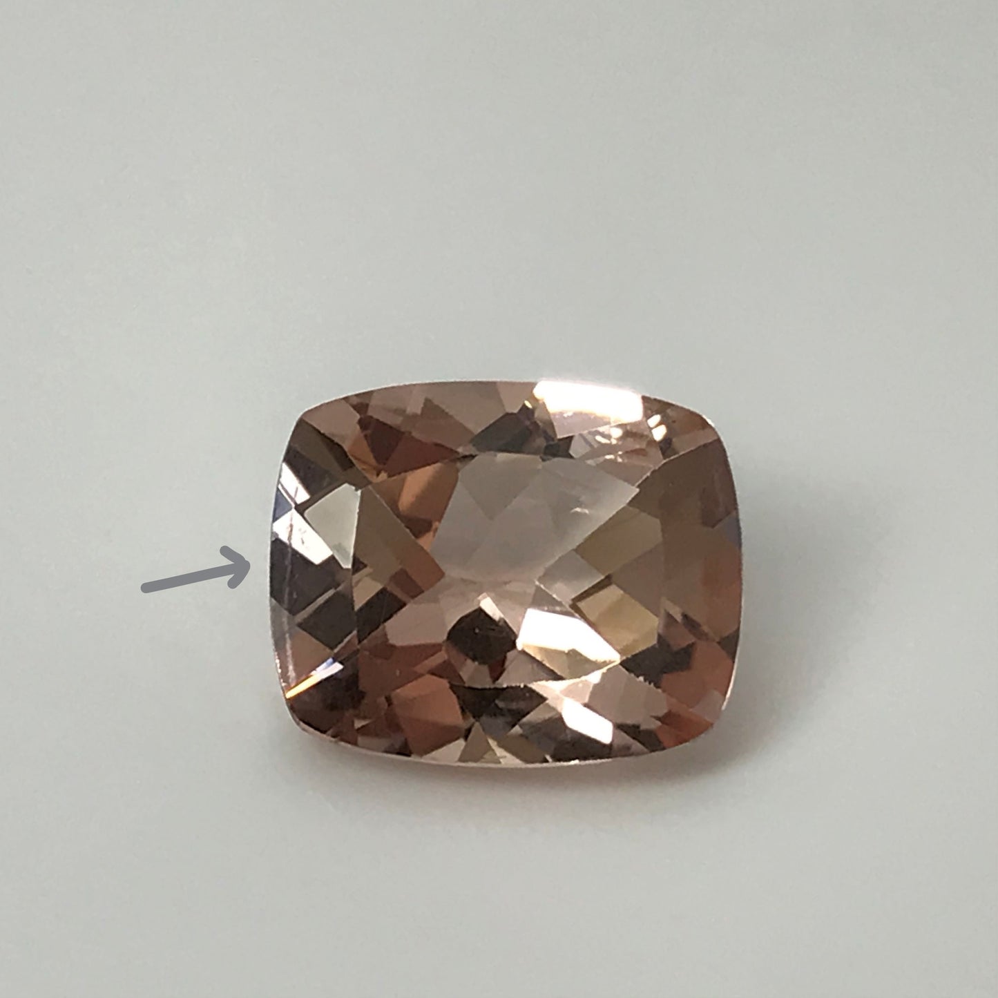 11x9mm Peach Morganite 3.8 ct Cushion Rectangle Cut Loose Gemstone for Engagement Ring Wholesale Blush Beryl Center stone