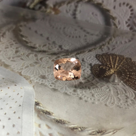 11x9mm Peach Morganite 3.8 ct Cushion Rectangle Cut Loose Gemstone for Engagement Ring Wholesale Blush Beryl Center stone