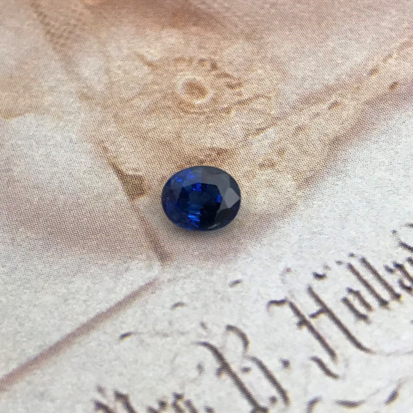 Natural Blue Sapphire 6x5mm 0.96 Carats Oval Corundum Blue Gem Faceted Loose Unmounted Gemstone