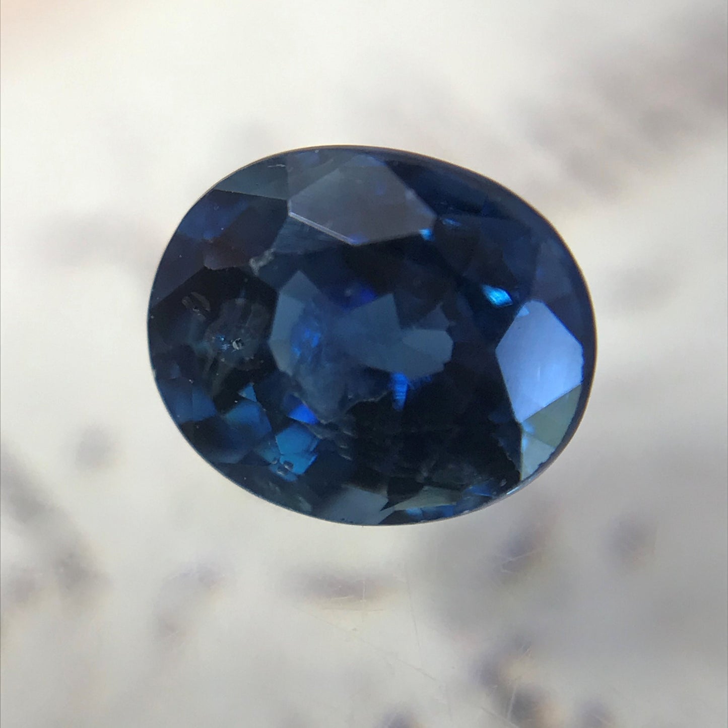 Natural Blue Sapphire 6x5mm 0.96 Carats Oval Corundum Blue Gem Faceted Loose Unmounted Gemstone