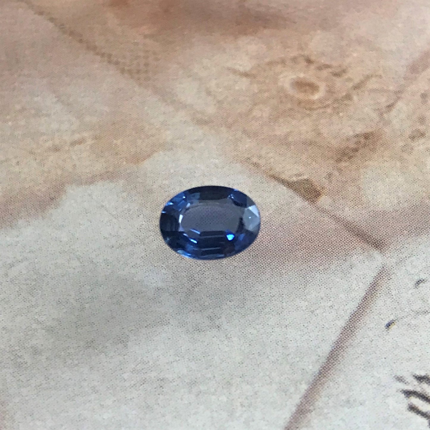 Natural Blue Sapphire 7x5.3mm 0.93 Carats Oval Corundum Blue Gem Faceted Loose Unmounted Gemstone Fancy, Genuine Blue Sapphire