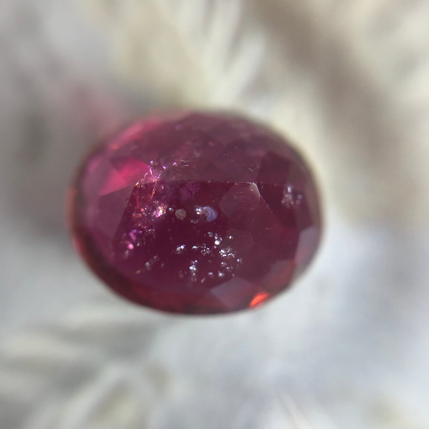 12x10mm Rubellite Tourmaline 5 ct Loose Natural Gemstone Deep Dark Rich Red Purple Fuchsia Natural Gem US Seller