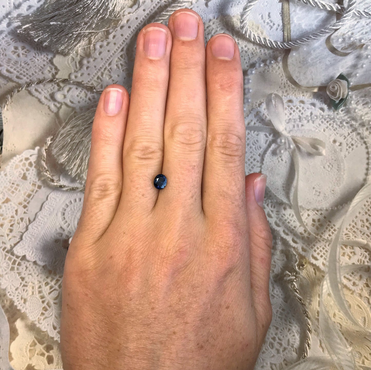 Natural Blue Sapphire 6x5mm 0.96 Carats Oval Corundum Blue Gem Faceted Loose Unmounted Gemstone