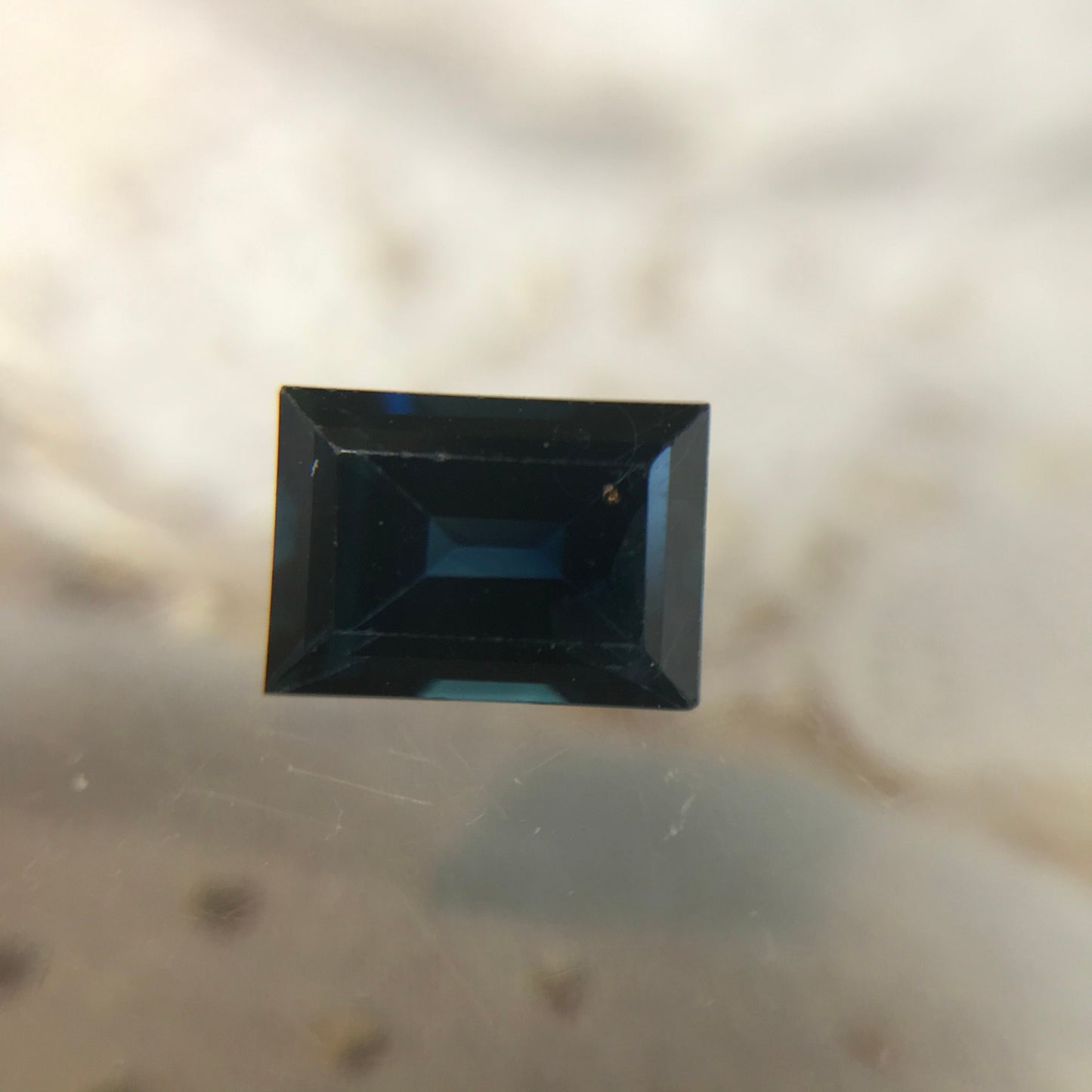 Natural Blue Sapphire 1.24 Carats Rectangle Cut 7x5mm Corundum Faceted Loose Unmounted Gemstone Earth Mined Heated Sapphire