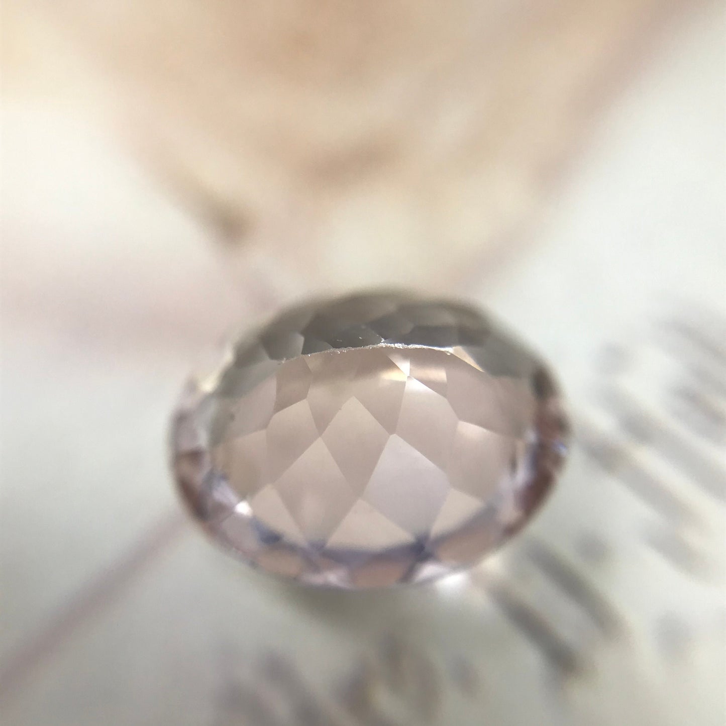 Peach Pink Morganite 12x10mm 4.39 Carat Oval Cut Faceted Loose Gemstone Unmounted Gem, For Engagement Ring, Loose Oval Natural Morganite