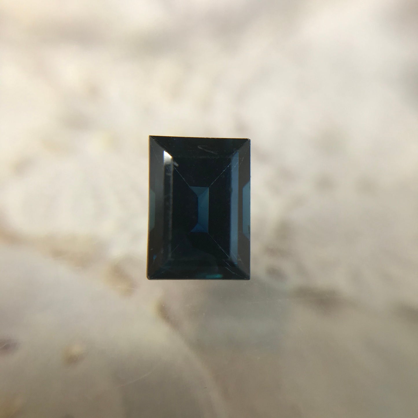 Natural Blue Sapphire 1.24 Carats Rectangle Cut 7x5mm Corundum Faceted Loose Unmounted Gemstone Earth Mined Heated Sapphire