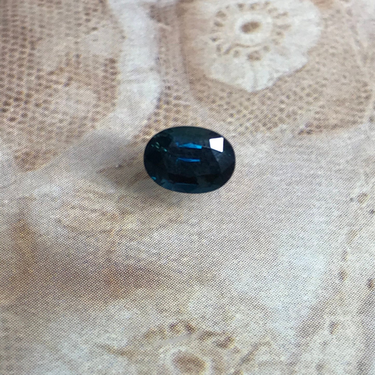 Natural Blue Sapphire 7x5mm Oval 1.23 Carat Corundum Midnight Dark Blue Faceted Loose Unmounted Gemstone Earth Mined US Seller