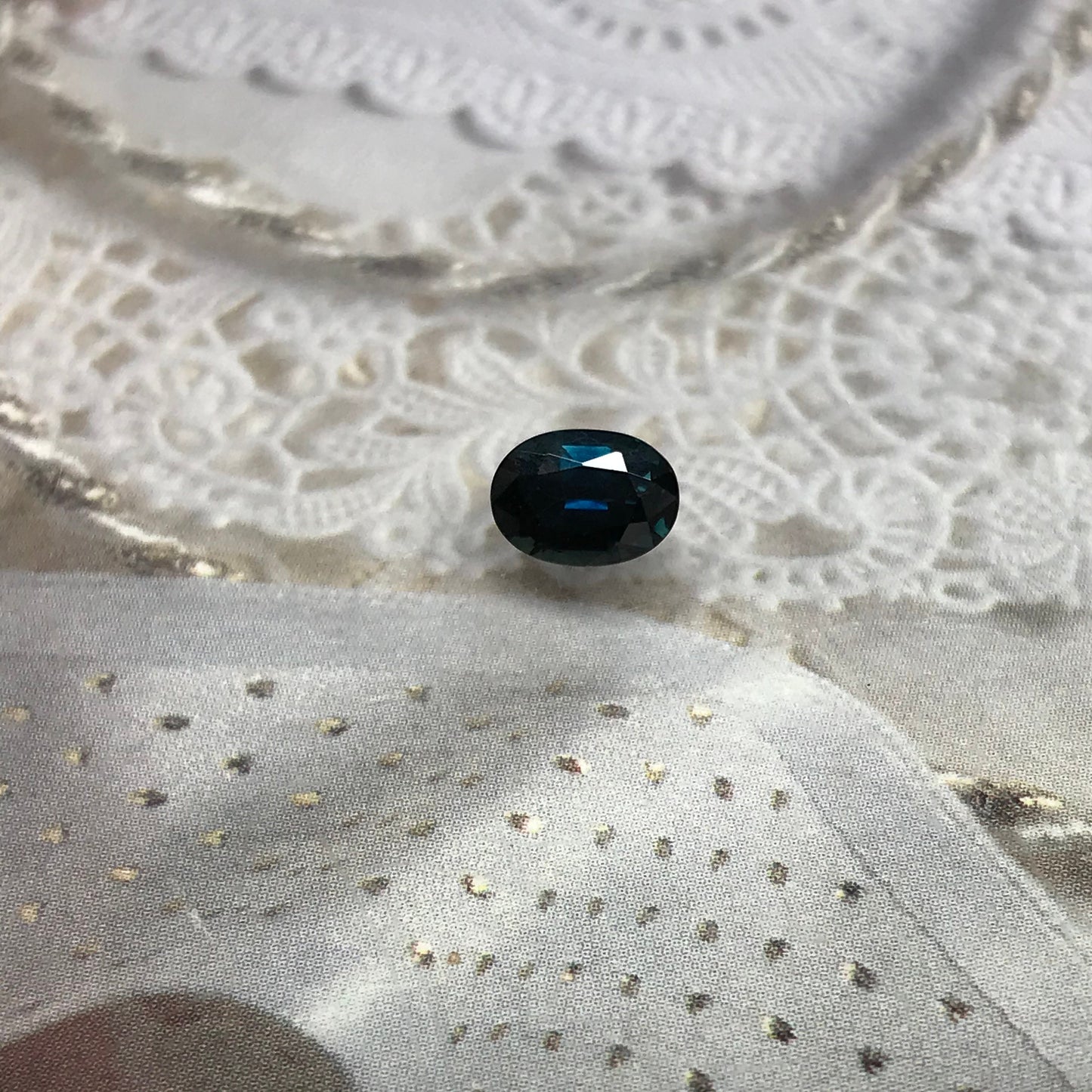 Natural Blue Sapphire 7x5mm Oval 1.23 Carat Corundum Midnight Dark Blue Faceted Loose Unmounted Gemstone Earth Mined US Seller