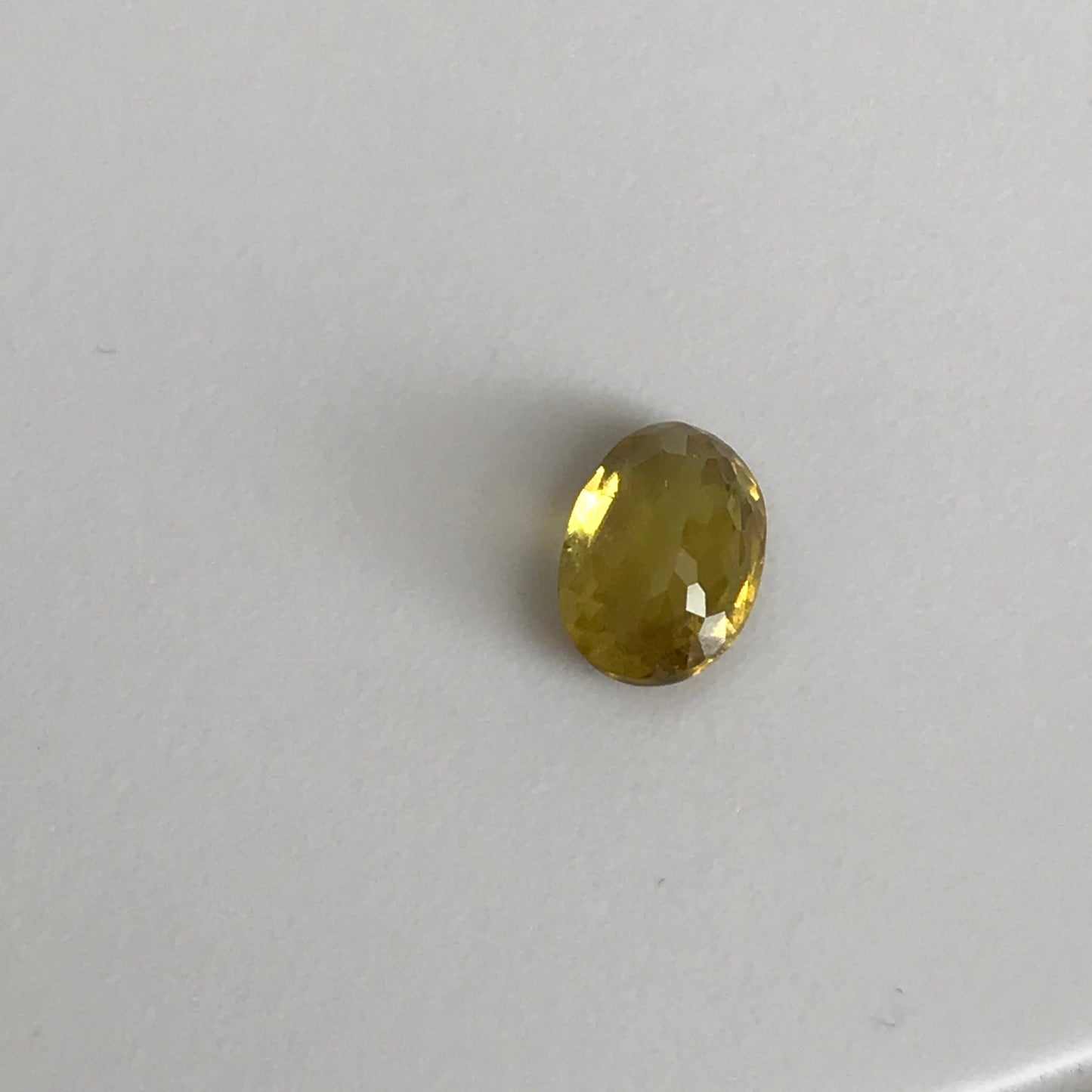 Yellow Sphene 1 Carat 7x5mm Oval Cut, Natural Untreated from Madagascar, unmounted loose wholesale gemstone for jewelry